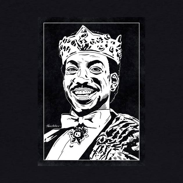 PRINCE AKEEM - Coming to America (Black and White) by Famous Weirdos